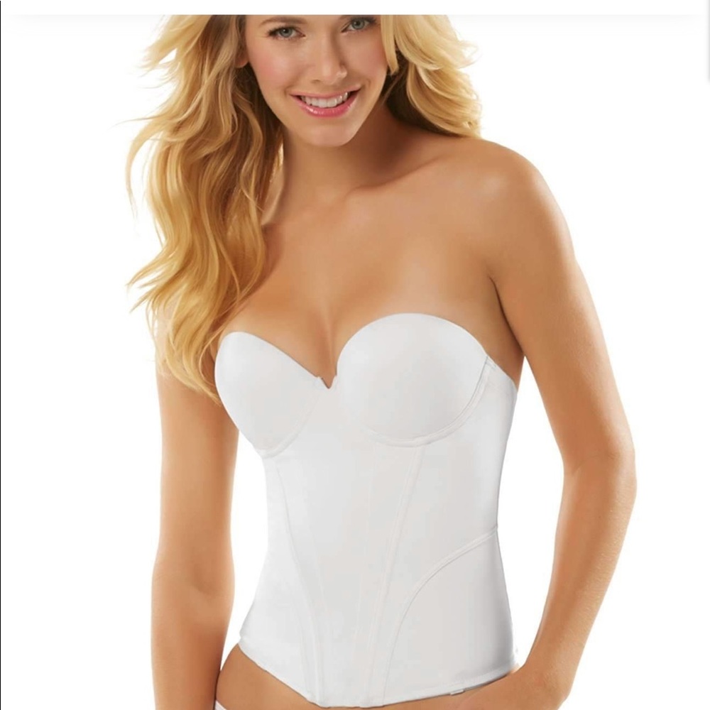 Felina White Strapless Corset Size 36B